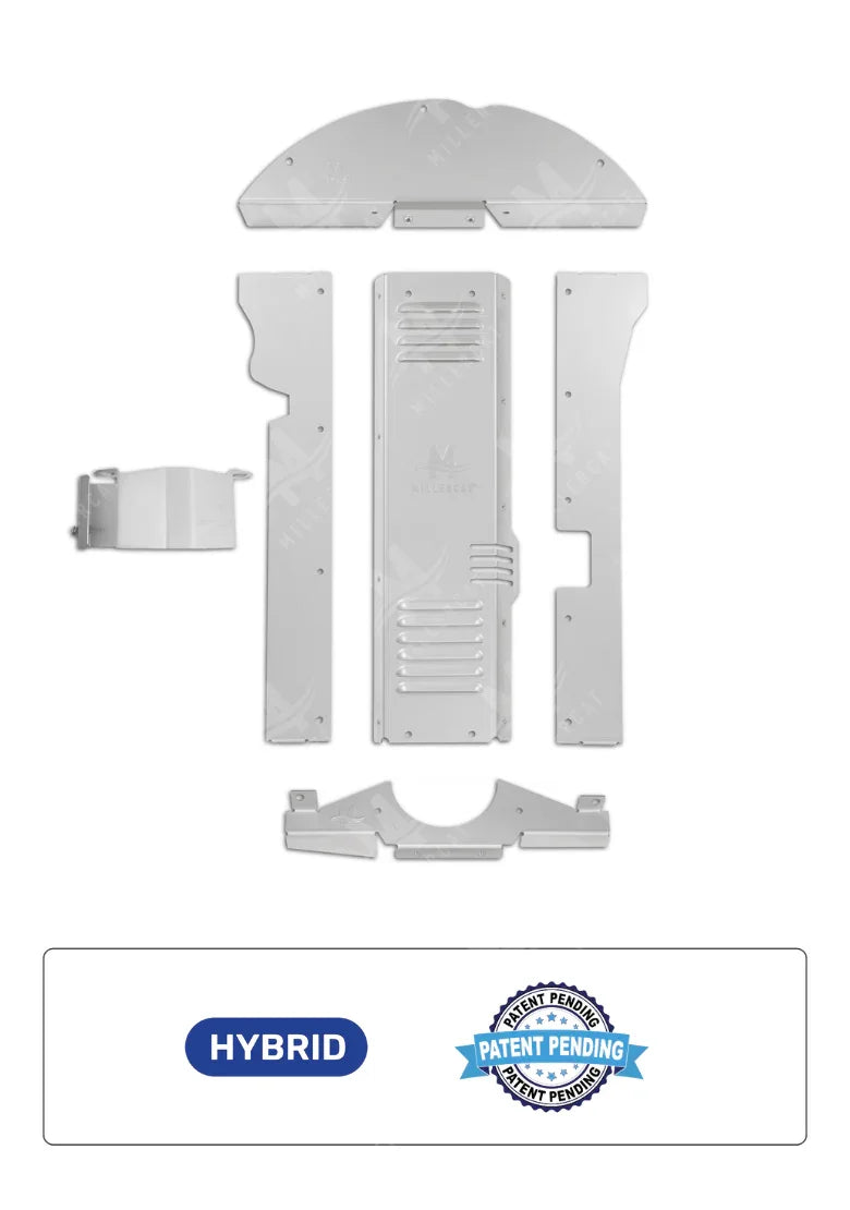 Toyota Prius Gen 2 2004-2009 V2 Cat Shield, Complete Package