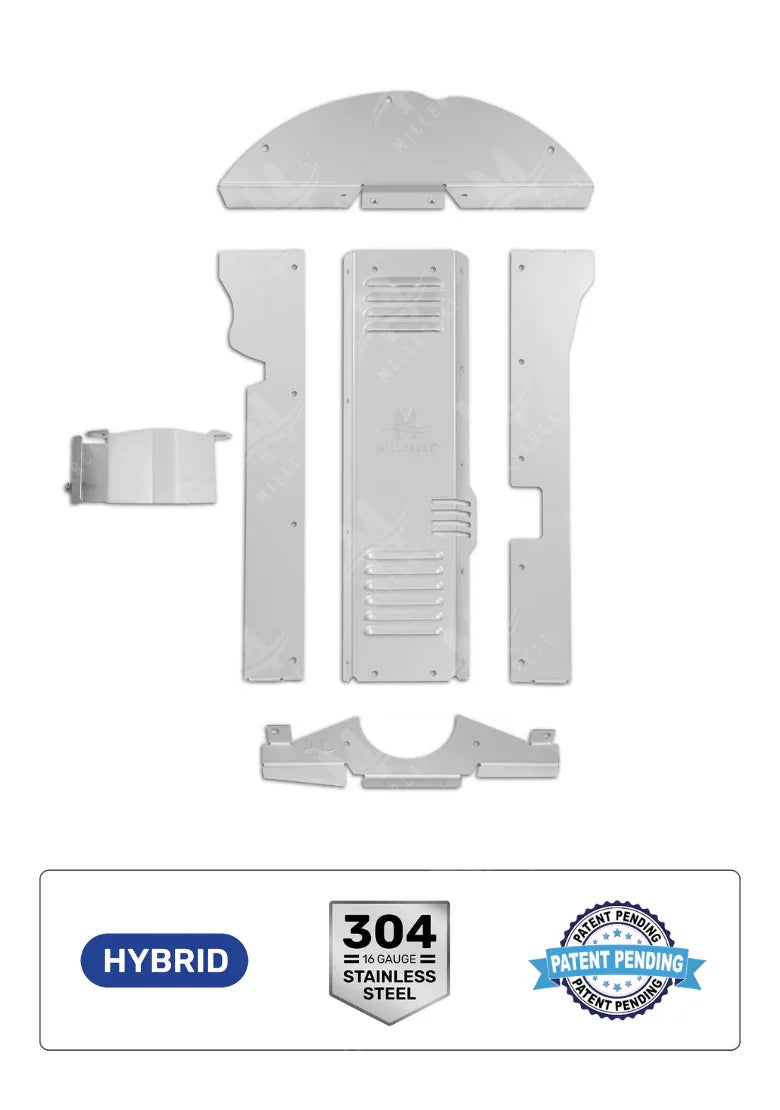 Toyota Prius Gen 2 2004-2009 V2 Cat Shield, Complete Package